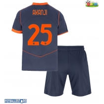 Inter Milan Manuel Akanji #25 Tredjedraktsett Barn 2025-26 Kortermet (+ Korte bukser)